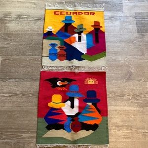 Woven Ecuador tapestries